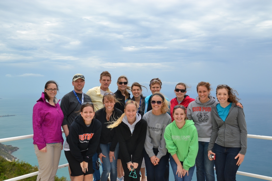 Most of the Team from Dayton...so windy but still amazing scenery! 