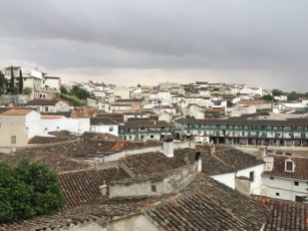 View from the top of the town of Chinchón